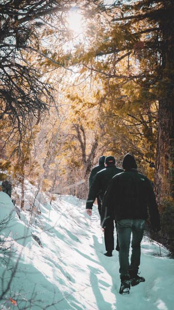 Alec on a winter hike